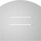 Ekena Millwork Arch Top Surface Mount PVC Gable Vent: Non-Functional, w/ 3-1/2"W x 1"P Standard Frame, 14"W x 42"H GVPAR14X4201SN - alternate 4